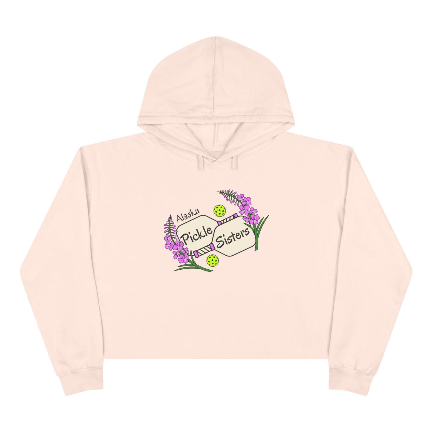 Pickle Sisters Crop Hoodie