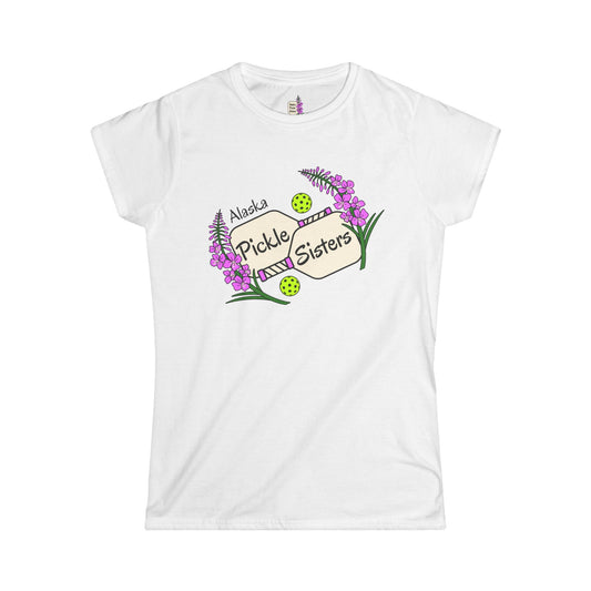 Pickle Sisters T‑Shirt — Alaska Floral Pickleball Tee
