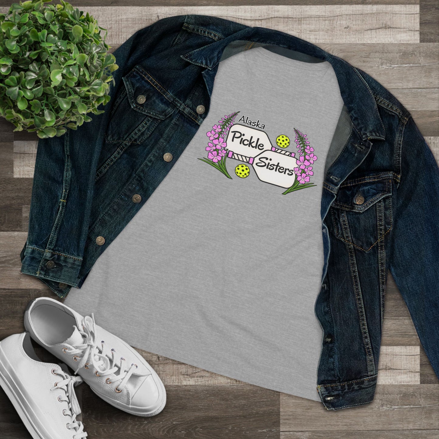 Alaska Pickle Sisters Tee — Logo Women's Cotton T-Shirt