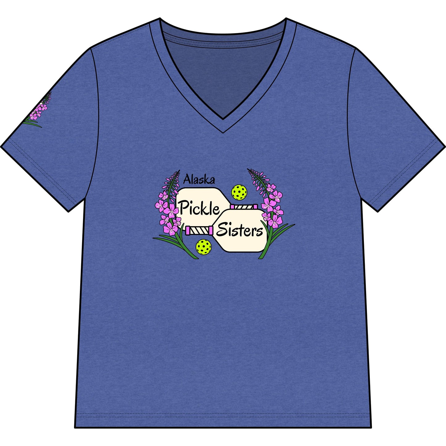 Pickle Sisters V-Neck Tee