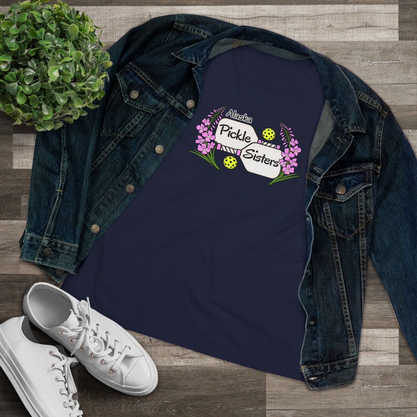 Alaska Pickle Sisters Tee — Logo Women's Cotton T-Shirt