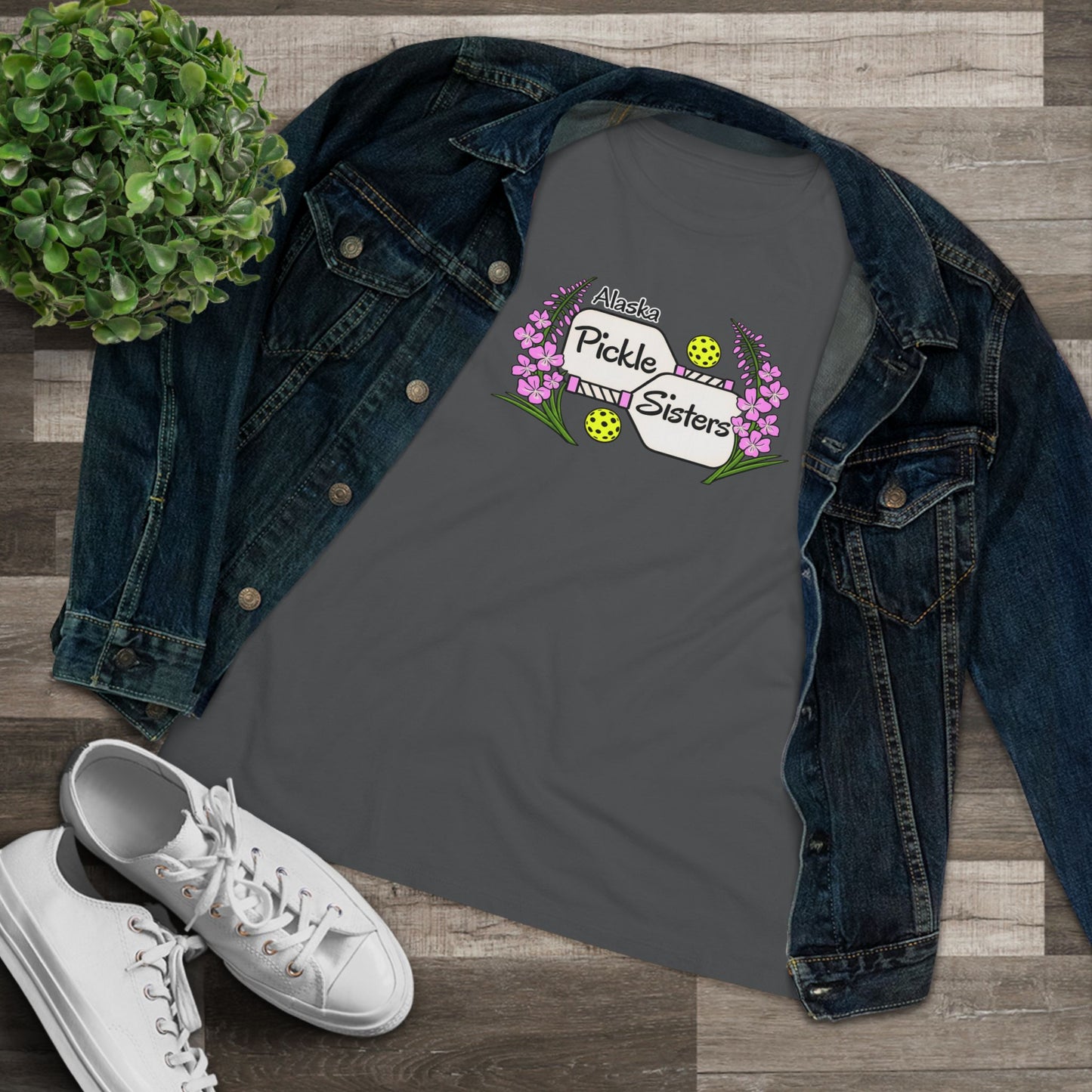 Alaska Pickle Sisters Tee — Logo Women's Cotton T-Shirt
