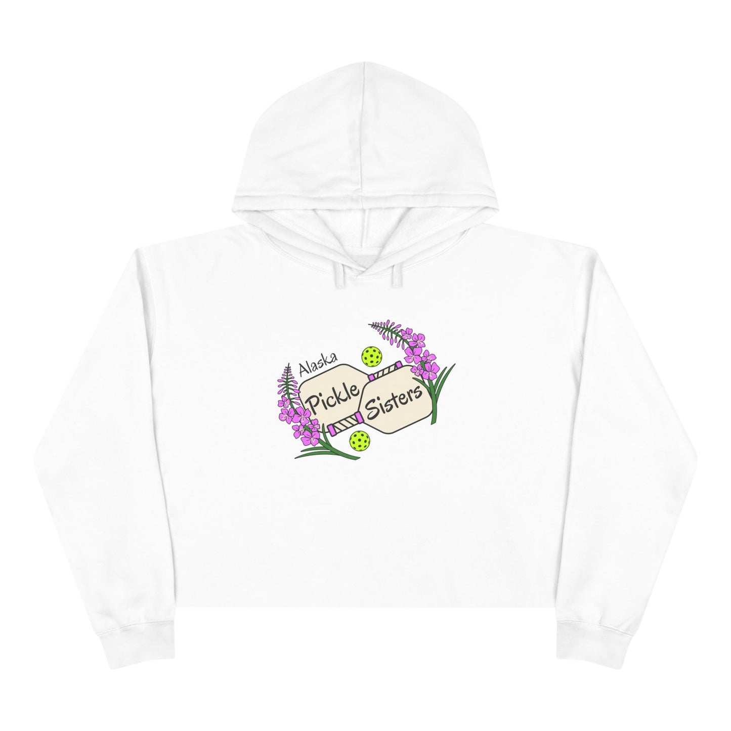 Pickle Sisters Crop Hoodie