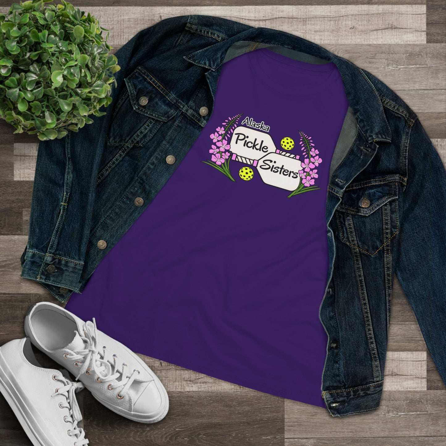 Alaska Pickle Sisters Tee — Logo Women's Cotton T-Shirt