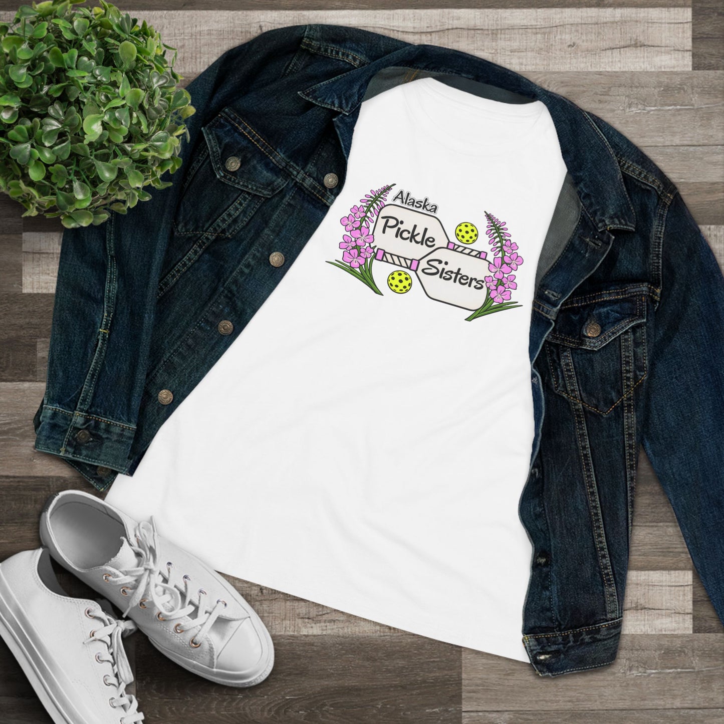 Alaska Pickle Sisters Tee — Logo Women's Cotton T-Shirt
