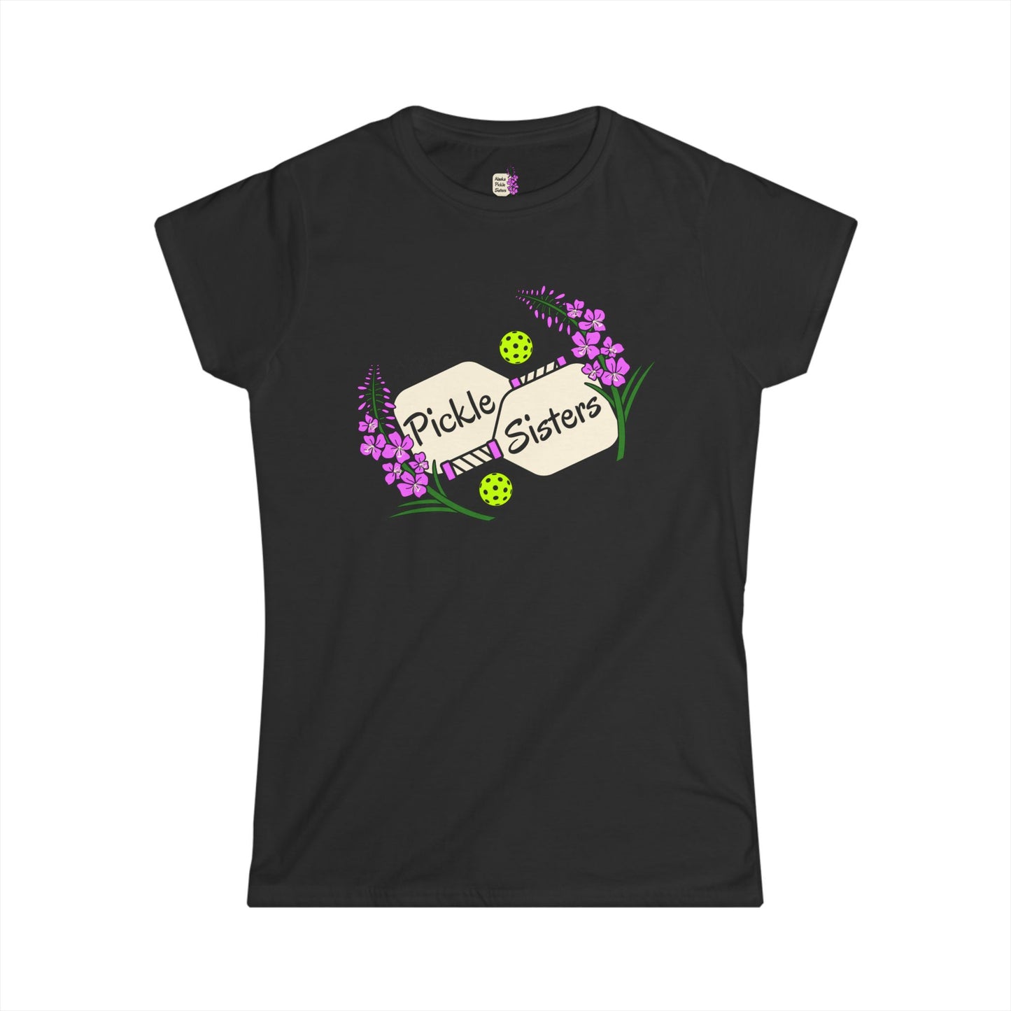 Pickle Sisters T‑Shirt — Alaska Floral Pickleball Tee