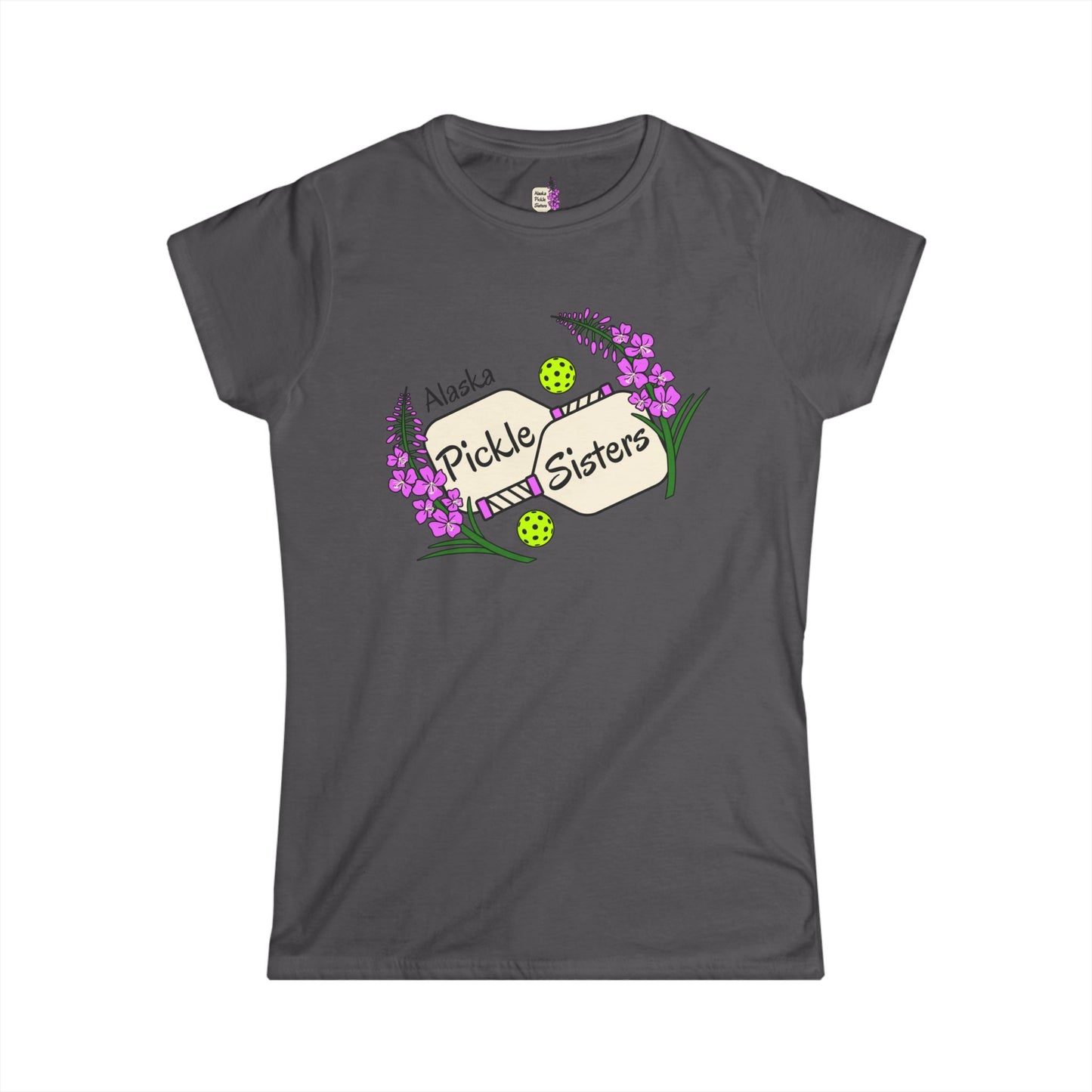 Pickle Sisters T‑Shirt — Alaska Floral Pickleball Tee
