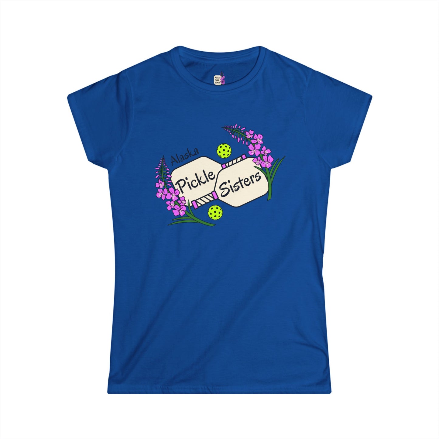 Pickle Sisters T‑Shirt — Alaska Floral Pickleball Tee