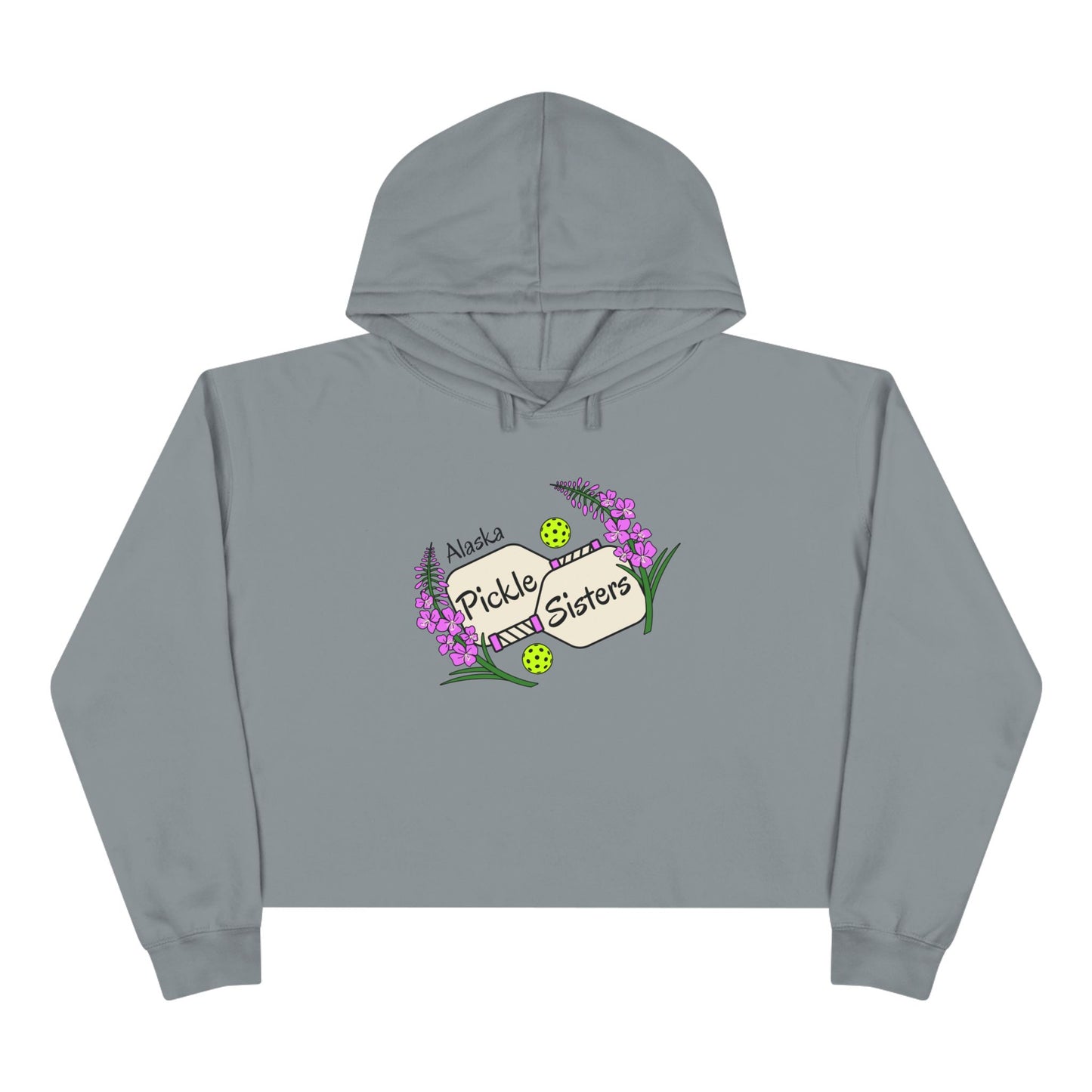 Pickle Sisters Crop Hoodie
