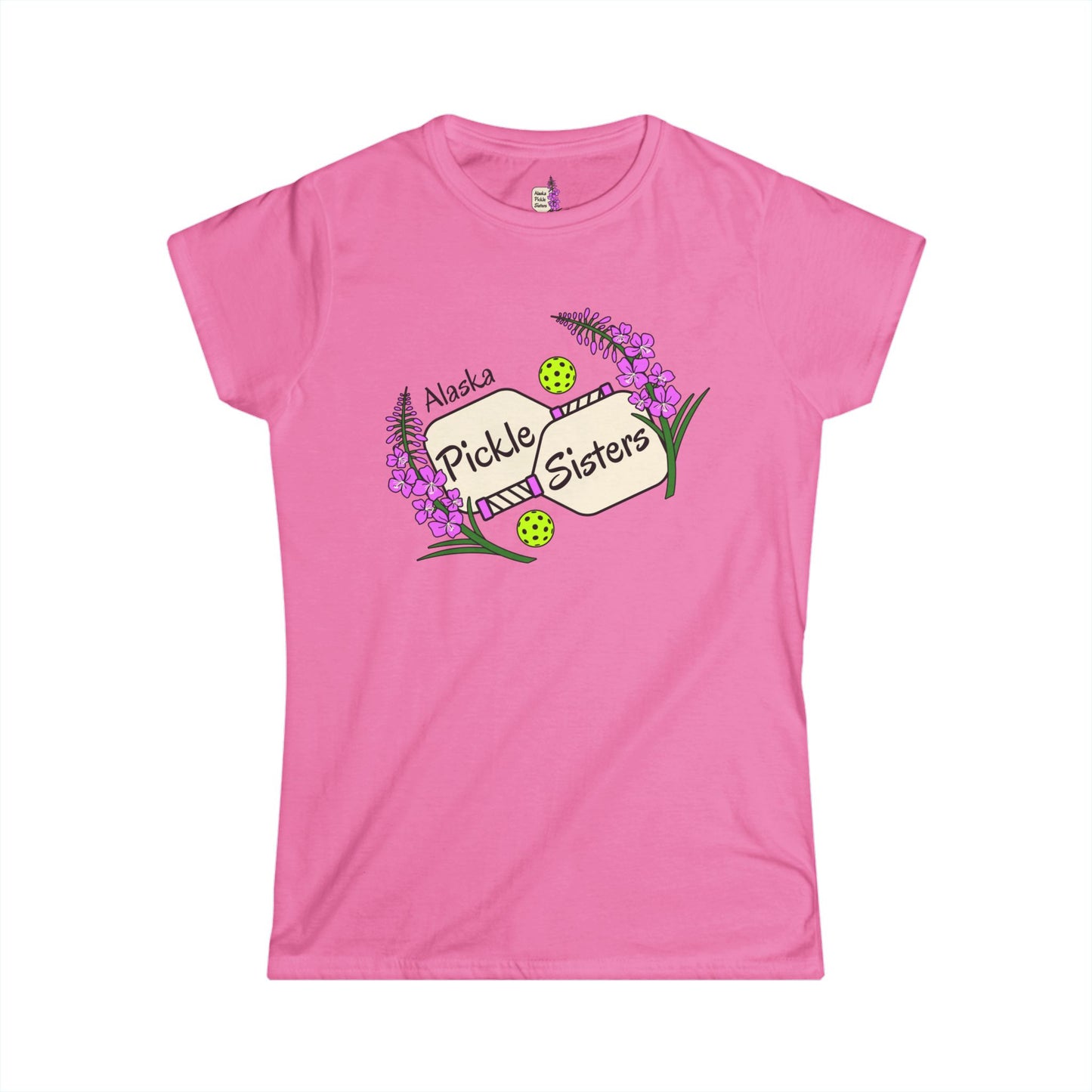 Pickle Sisters T‑Shirt — Alaska Floral Pickleball Tee