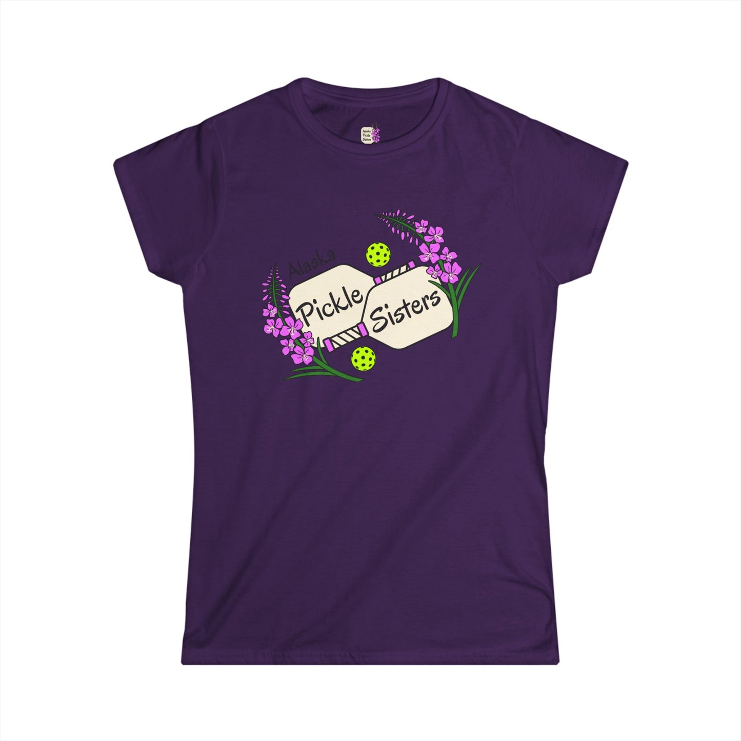 Pickle Sisters T‑Shirt — Alaska Floral Pickleball Tee