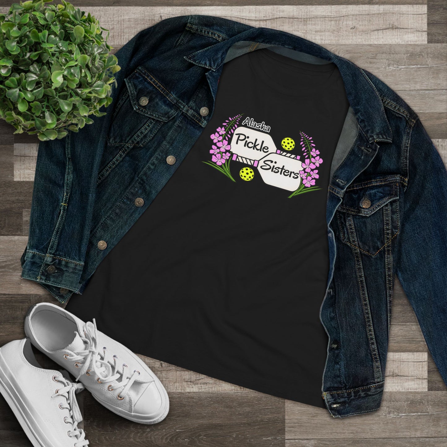 Alaska Pickle Sisters Tee — Logo Women's Cotton T-Shirt