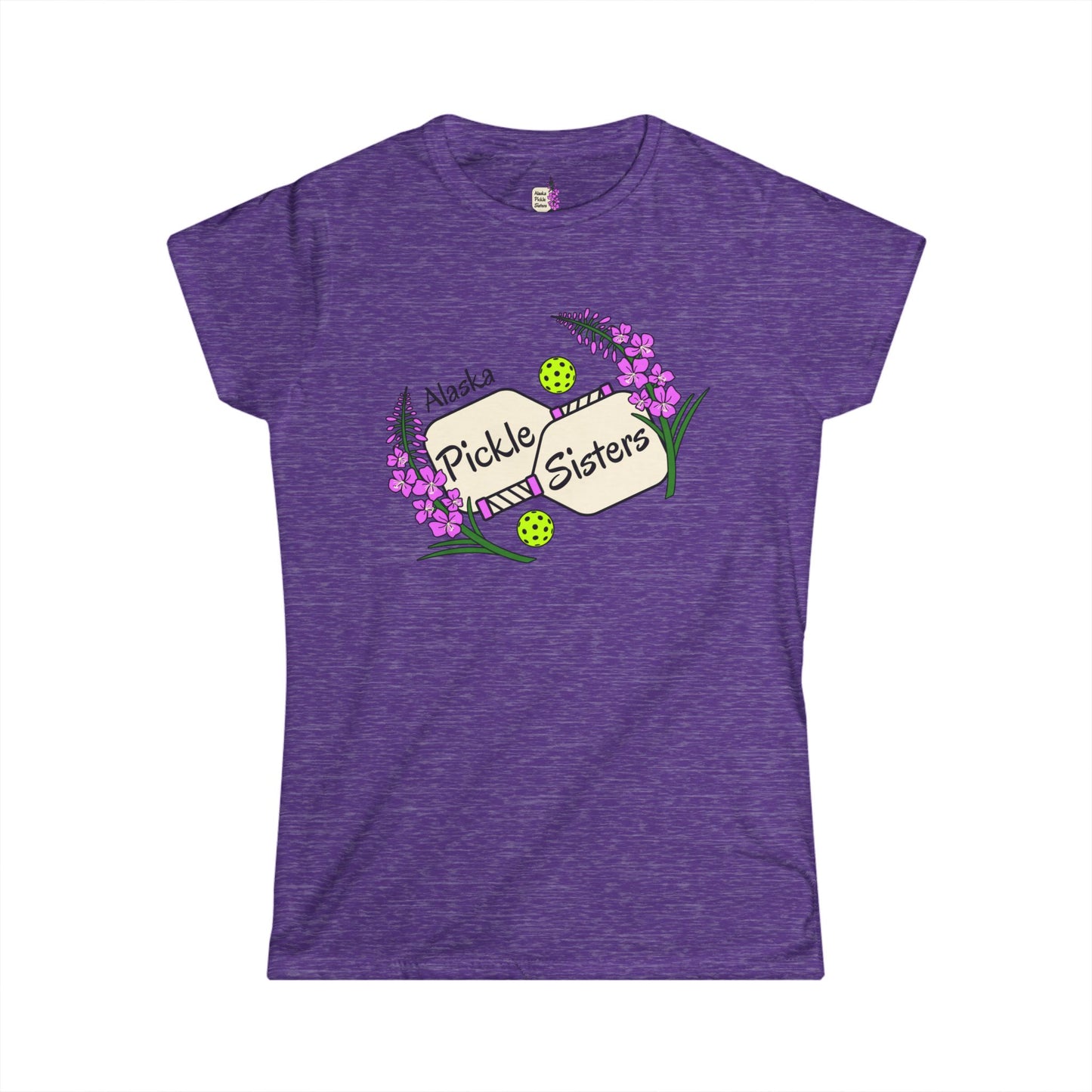 Pickle Sisters T‑Shirt — Alaska Floral Pickleball Tee